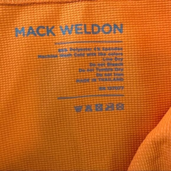 Mack Weldon Orange Swim Board Shorts - Picture 8 of 9
